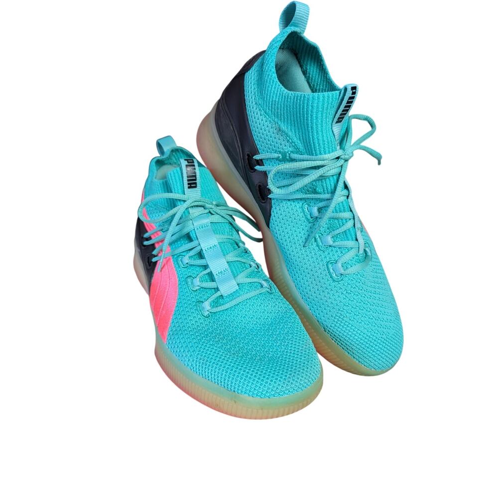 Puma Clyde Court Ocean Drive Teal Mens 10